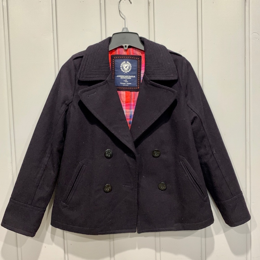 Men’s American Eagle 🦅 Navy Peacoat Size Large